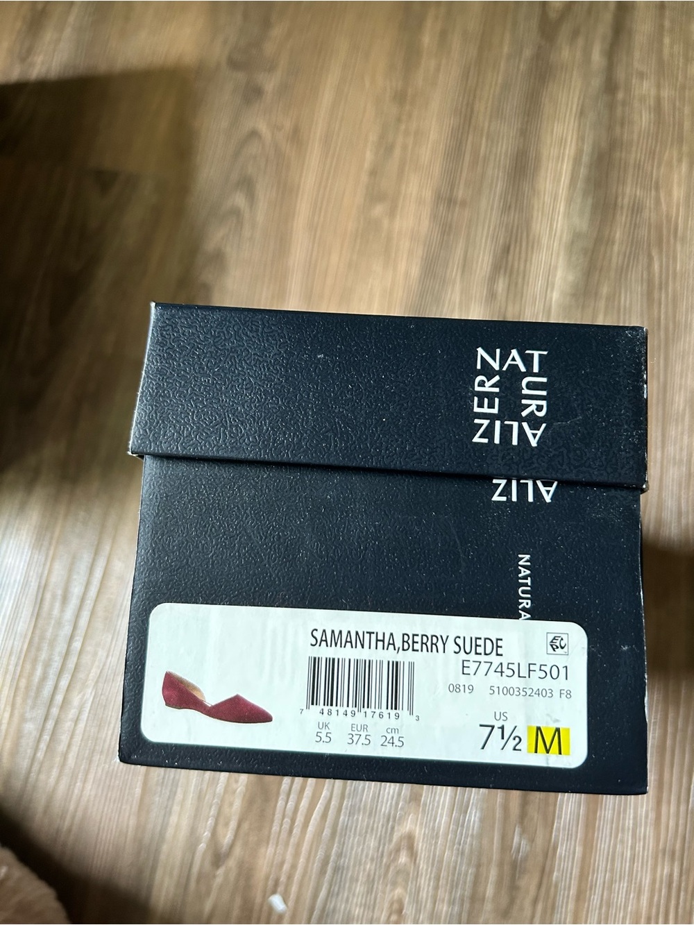 Naturalizer Samantha Berry Suede Pointed Flat - Berry (Red Wine)
